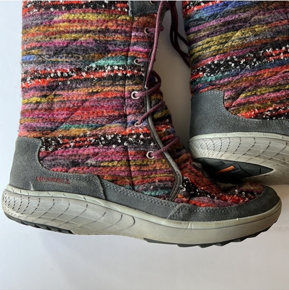 Merrell Pechora Colorful Boots Womens 10 EXCELLENT USED CONDITION - Picture 3 of 8